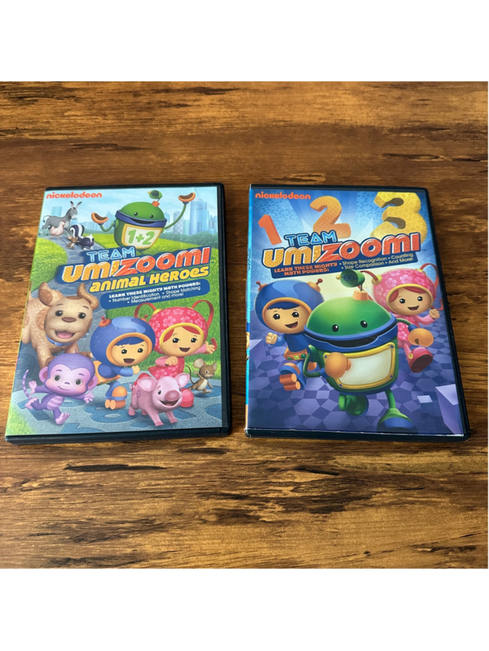 Team Umizoomi DVD Lot 123 & Animal Heroes Nickelodeon 2 Disc Set